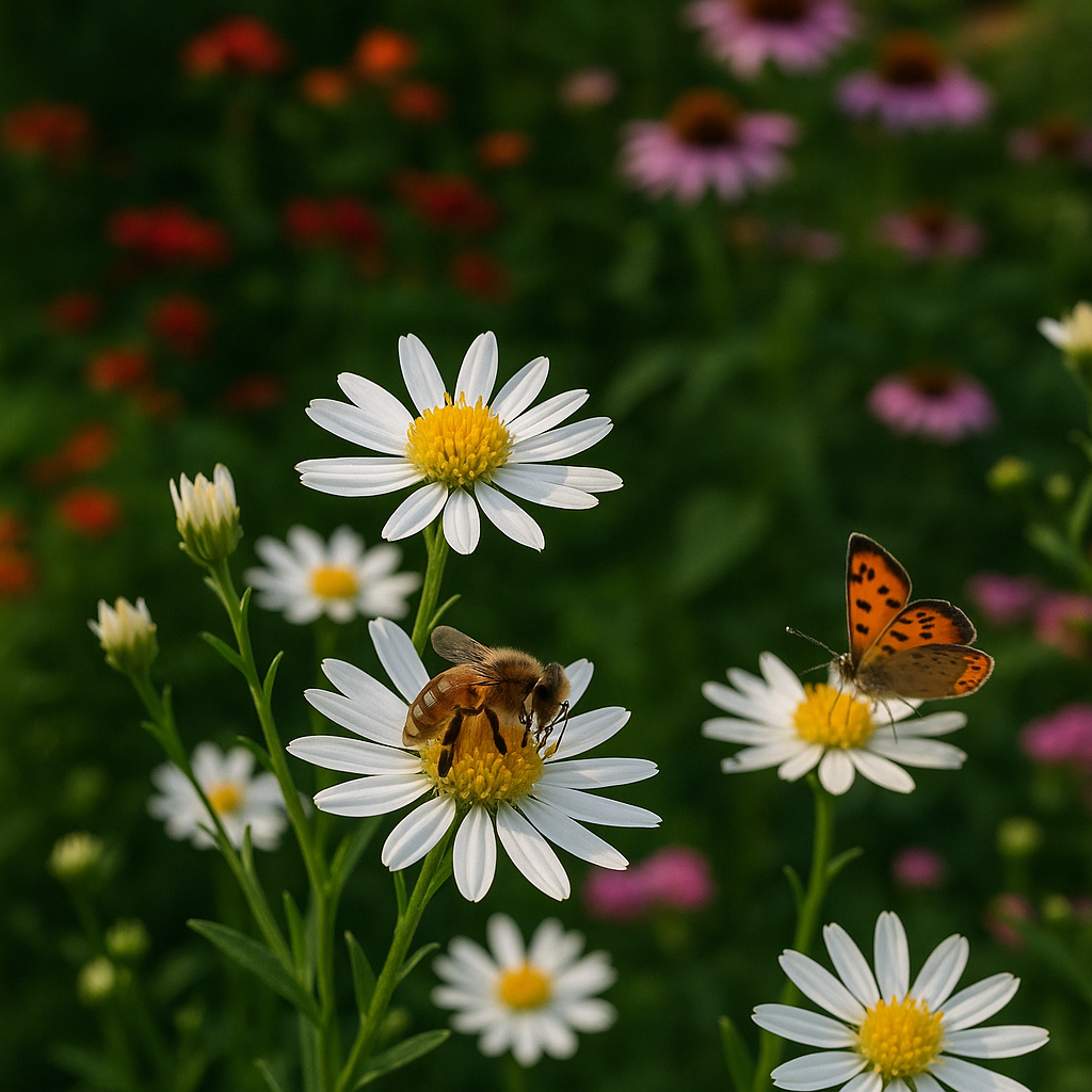 ASTER ptarmicoides (OLIGONEURON album, Solidago ptarmicoides) (White Upland Aster)
