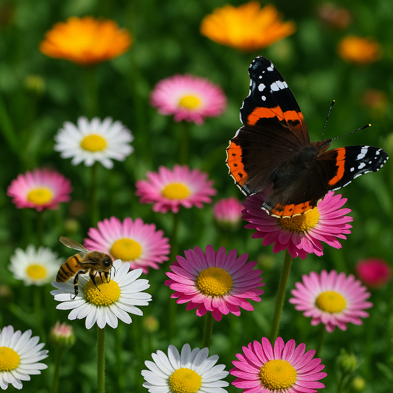 Bellis perennis (Lawn Daisy, English Daisy, Mixed)