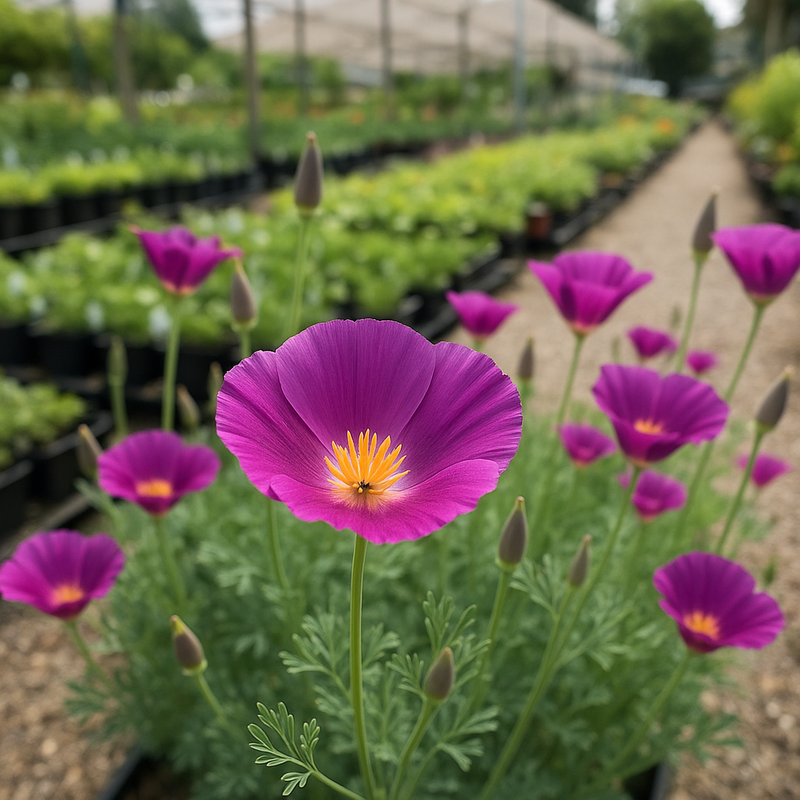 ESCHSCHOLZIA californica 'Purple Gleam' (California Poppy, Purple - Purple Gleam)