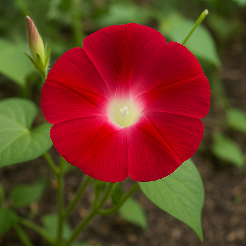 IPOMOEA nil 'Scarlet O'Hara' (Morning Glory, Scarlet)
