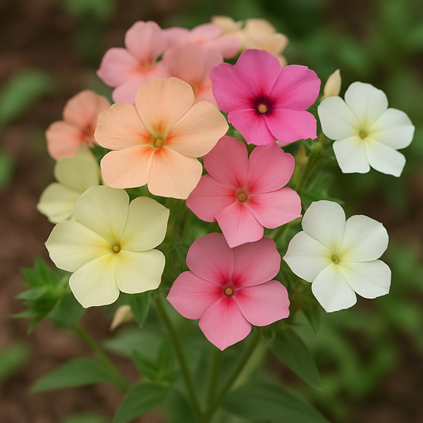 PHLOX drummondii (Annual Phlox, Pastel Shades Mix) – MySeedsCo