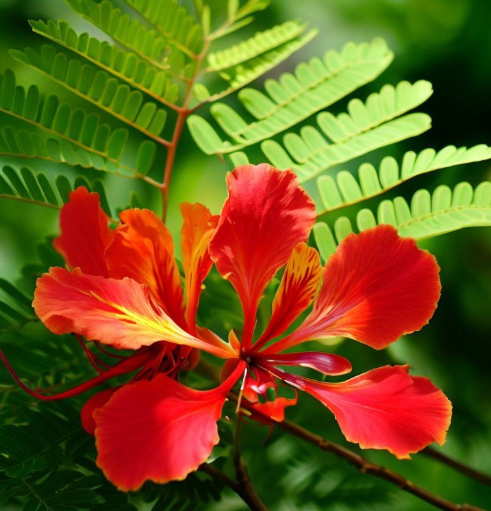 Delonix regia (Flamboyant, Flame Tree, Royal Poinciana)