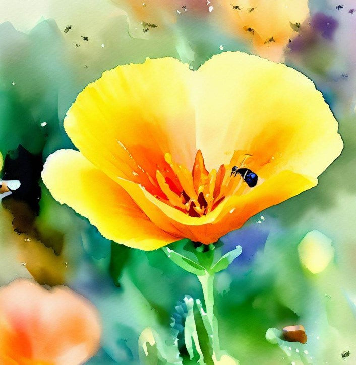 ESCHSCHOLZIA californica (Orange California Poppy)