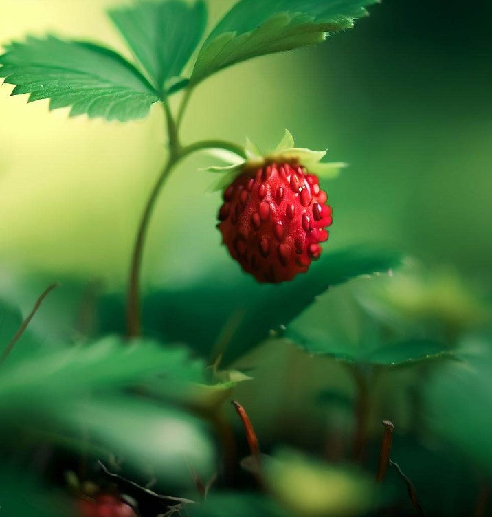 Fragaria vesca (Wild Strawberry, Woodland Strawberry, Alpine Strawberry, European Strawberry, Fraise des bois)