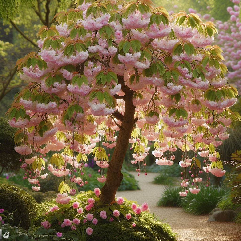 Prunus subhirtella Pendula (Rosebud Cherry, Spring Cherry, Weeping Higan Cherry, Winter Flowering Cherry)