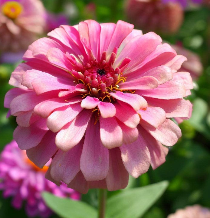 ZINNIA elegans 'California Giants Mix' (Zinnia, Mixed - California Giants Mix)