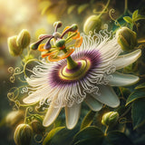 Passiflora incarnata (Maypop, Purple Passionflower, True Passionflower, Wild Apricot, Wild Passion Flower, Wild Passion Vine)