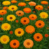 Calendula offinalis (Calendula, Mixed: Pacific Beauty Mix, Pot Marigold)