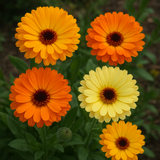 Calendula offinalis (Calendula, Mixed: Pacific Beauty Mix, Pot Marigold)