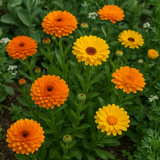 Calendula offinalis (Calendula, Mixed: Pacific Beauty Mix, Pot Marigold)