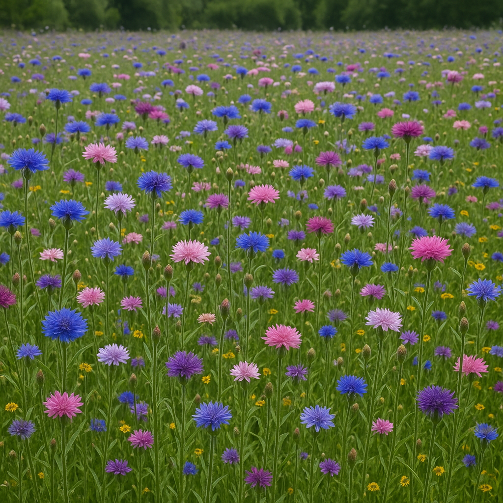 Centaurea cyanus (Cornflower, Tall Mixed)