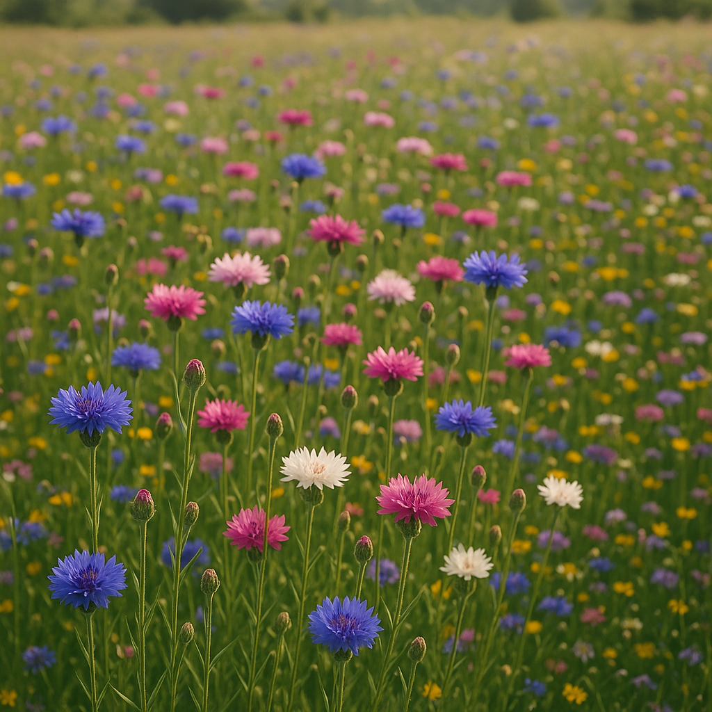 Centaurea cyanus (Cornflower, Tall Mixed)