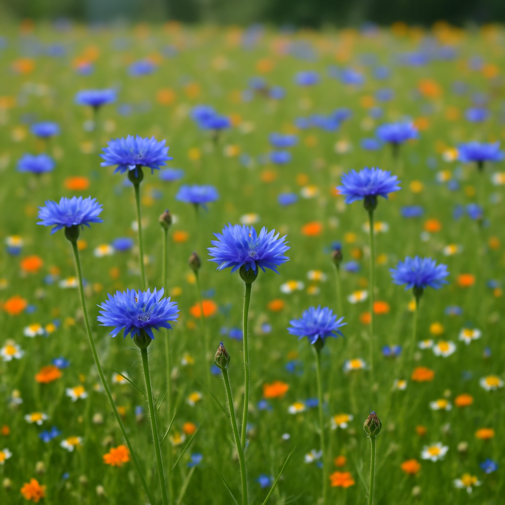 Centaurea cyanus (Cornflower, Dwarf Blue)