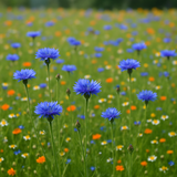 Centaurea cyanus (Cornflower, Dwarf Blue)