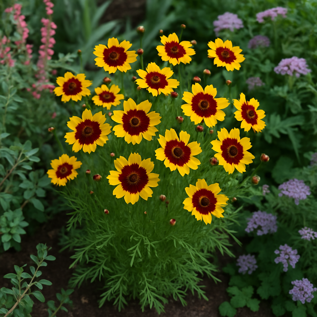 COREOPSIS tinctoria (Plains Coreopsis, Dwarf)