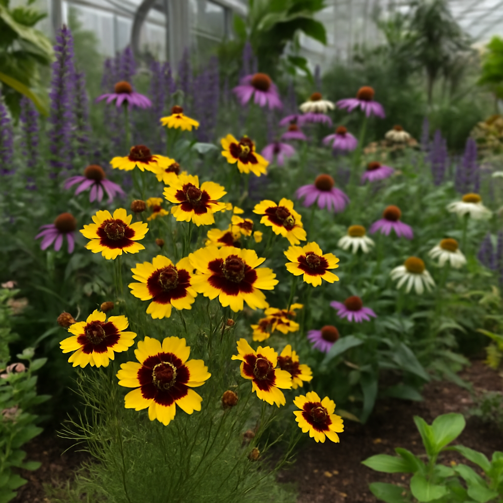 COREOPSIS tinctoria (Plains Coreopsis, Dwarf)