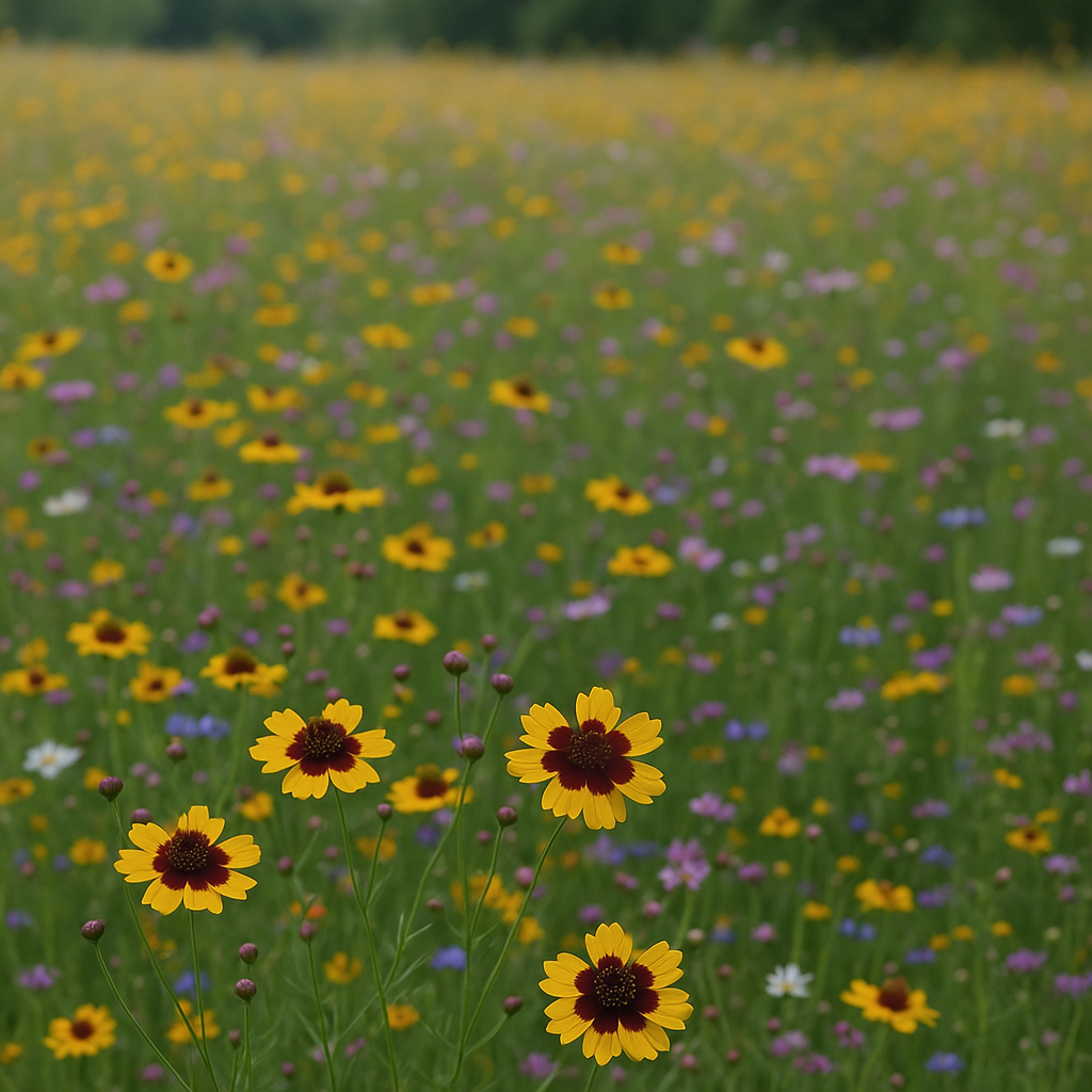COREOPSIS tinctoria (Plains Coreopsis, Dwarf)