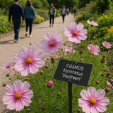 COSMOS bipinnatus 'Daydream' (Cosmos, White w/Rose Blush)