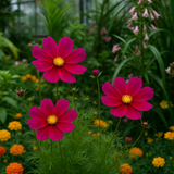 COSMOS bipinnatus 'Dazzler' (Cosmos, Crimson)