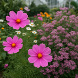 COSMOS bipinnatus 'Pinkie' (Cosmos, Pink)