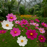 COSMOS bipinnatus 'Sensation Mix' (Cosmos, Tall Mixed)