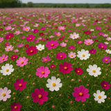 COSMOS bipinnatus 'Sensation Mix' (Cosmos, Tall Mixed)