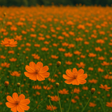 COSMOS sulphureus 'Crest Orange' (Sulphur Cosmos, Tall Orange)