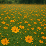 COSMOS sulphureus (Sulphur Cosmos, Dwarf Gold)
