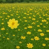 COSMOS sulphureus (Sulphur Cosmos, Dwarf Lemon)