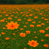 COSMOS sulphureus (Cosmos, Dwarf Orange)