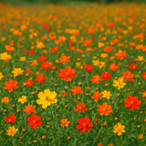 COSMOS sulphureus (Cosmos, Dwarf Mixed)