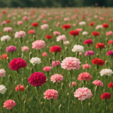 DIANTHUS caryophyllus ('Chabaud Mix' Clove Carnation)
