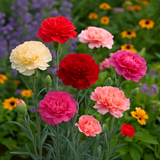 DIANTHUS caryophyllus ('Chabaud Mix' Clove Carnation)
