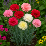 DIANTHUS caryophyllus ('Chabaud Mix' Clove Carnation)