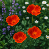ESCHSCHOLZIA californica 'Mikado' (California Poppy, Dark Orange - Mikado)