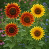 HELIANTHUS Annuus 'Autumn Beauty' (Sunflower - Autumn Beauty)