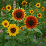 HELIANTHUS Annuus 'Autumn Beauty' (Sunflower - Autumn Beauty)