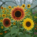 HELIANTHUS Annuus 'Autumn Beauty' (Sunflower - Autumn Beauty)