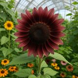 HELIANTHUS annuus 'Chocolate Cherry' (Sunflower - Chocolate Cherry)