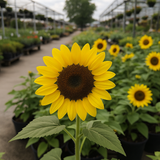 HELIANTHUS Annuus 'Peredovik' (Black Oil Sunflower, Peredovik)