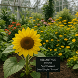 HELIANTHUS Annuus 'Sunspot' (Sunflower, Dwarf Single - Sunspot)