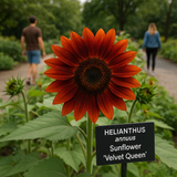 HELIANTHUS Annuus 'Velvet Queen' (Sunflower - Velvet Queen)