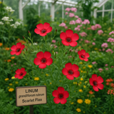 LINUM grandiflorum rubrum (Scarlet Flax)