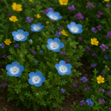 Nemophila menziesii (Baby Blue Eyes)