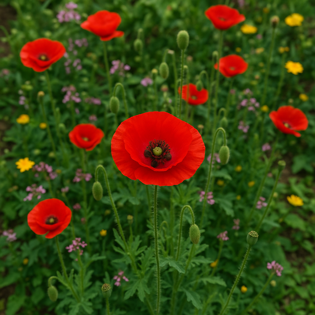 PAPAVER rhoeas (Corn Poppy, Red)