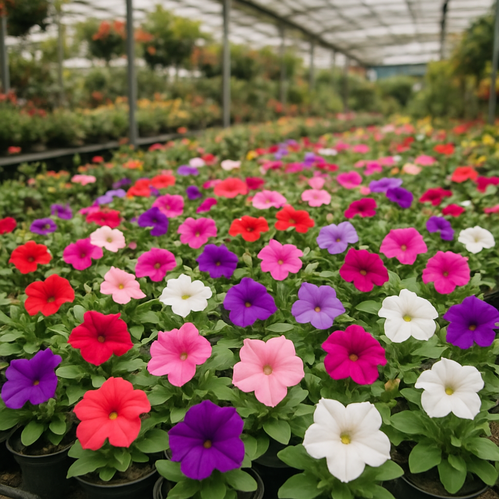 PETUNIA nana compacta (Petunia, Dwarf Mixed)