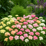 PHLOX drummondii (Annual Phlox, Pastel Shades Mix)