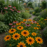 RUDBECKIA hirta 'Marmalade' (Rudbeckia, Dwarf - Marmalade)