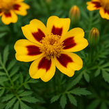 TAGETES patula 'Dainty Marietta' (French Marigold, Single - Dainty Marietta)