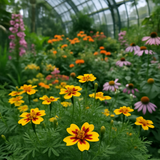 TAGETES patula 'Dainty Marietta' (French Marigold, Single - Dainty Marietta)